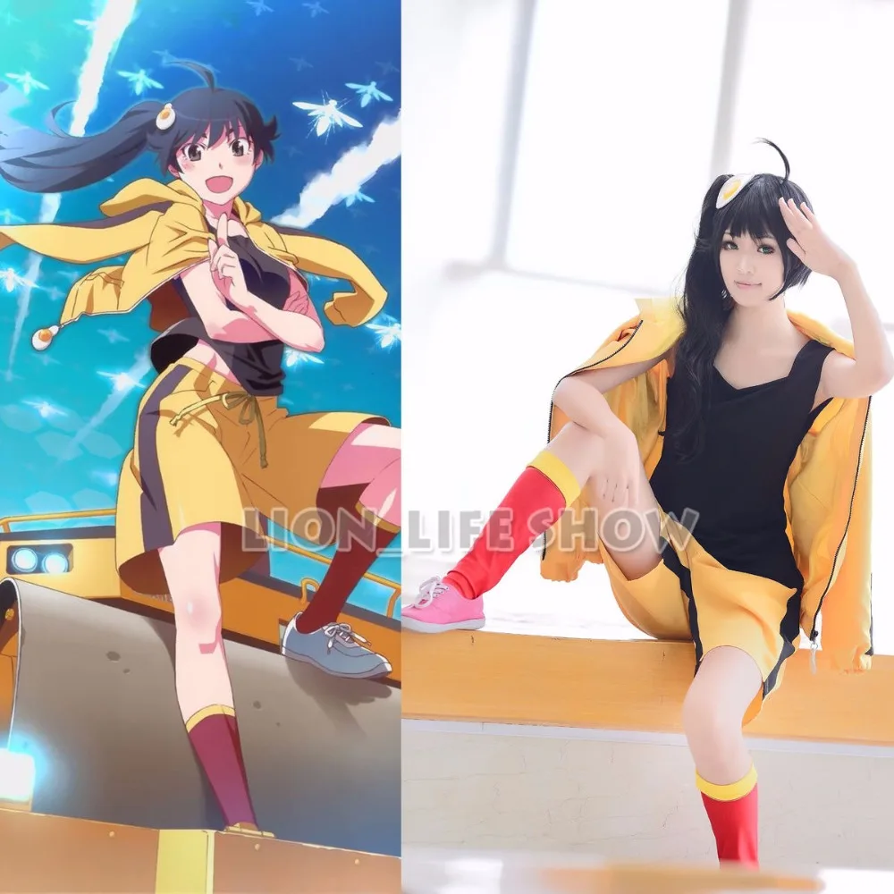 

Nise Monogatari Araragi Karen Jersey Sportswear Hoodie Uniform Cosplay Costume