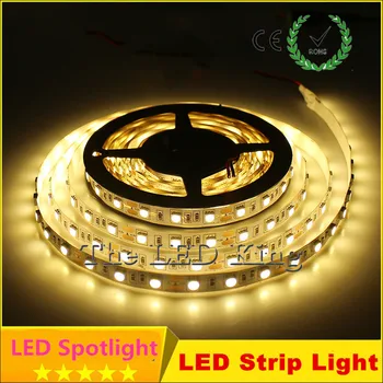 

5M LED strip 5050 IP65 Waterproof 60LED/M DC12V Flexible LED Light Strip RGB Warm Cool White led ruban luces led tiras