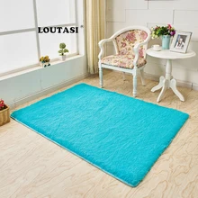 LOUTASI ковер для гостиной, Одноцветный ковер, пушистый мягкий домашний декор, мягкий плюшевый ковер для спальни, кухни, напольные коврики, ковер Tapete