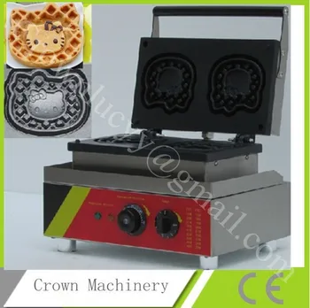 

Free Shipping Commecial electric Hello kitty shape waffle maker;waffle baking machine