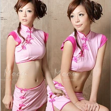 Сексуальное розовое белье Китайская традиционная одежда для сна