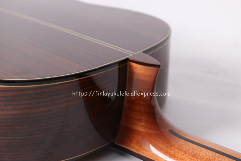 Finlay 39 inch Handmade Spanish guitar,With SOLID Cedar Top/Rosewood,with Nylon string,electic classical guitarras+hard case