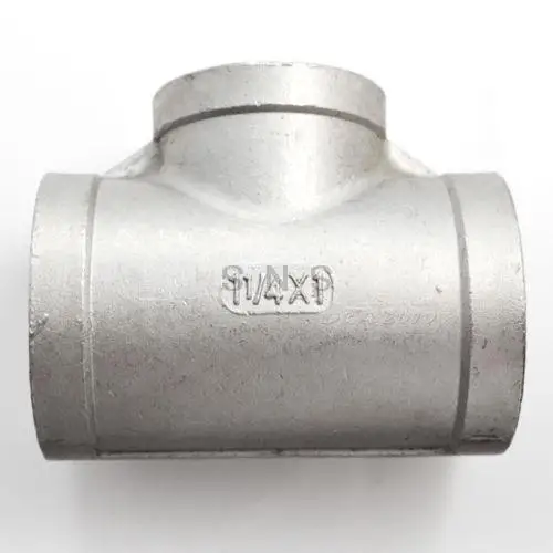 

1-1/4"X1"X1-1/4" Female Tee Threaded Reducer Pipe Fitting SS 304 NPT NEW