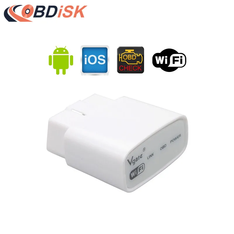

2017 New Vgate iCar Wifi ELM32 OBD2 Code Scanner for Android IOS Mini ELM 327 Wifi Car Diagnostic-tool Interface