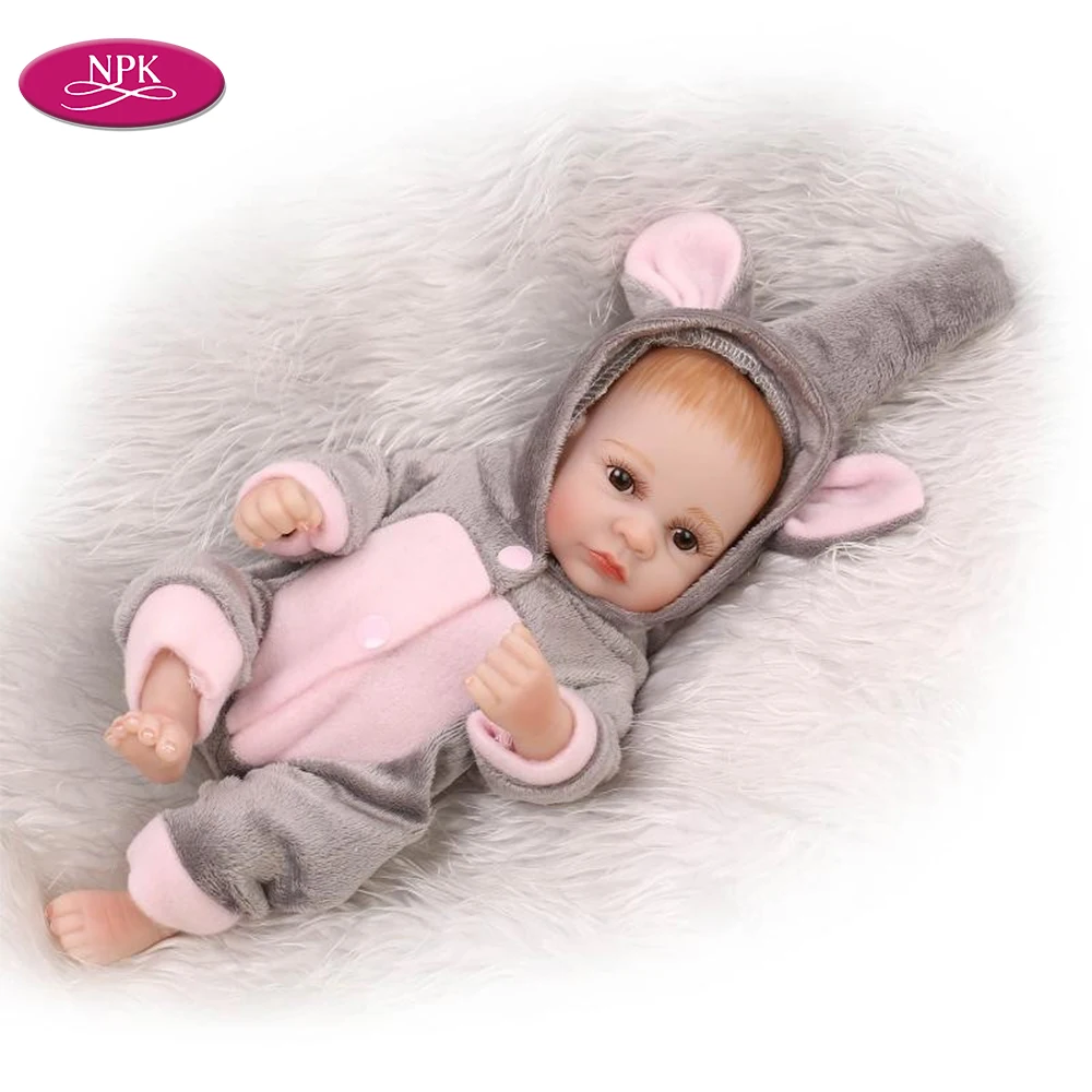 

NPK Baby Bath Toys DOll Full Body Silicone Vinyl 27CM 11" Simulation Little Baby Boys Girls Reborn Dolls Play House Fake Babies