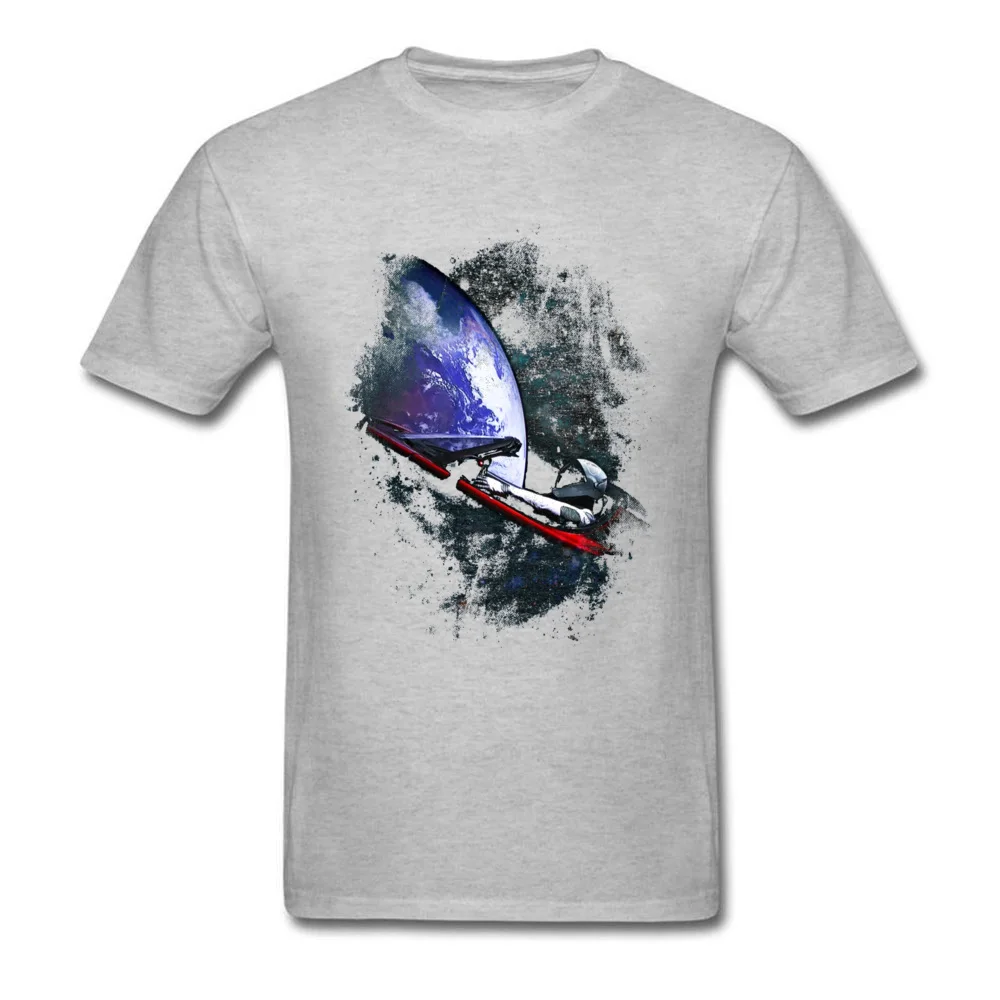 Road to Mars 13346 Tops Tees New Design Round Collar Normal Short Sleeve All Cotton Men T Shirts Summer T Shirt Road to Mars 13346 grey