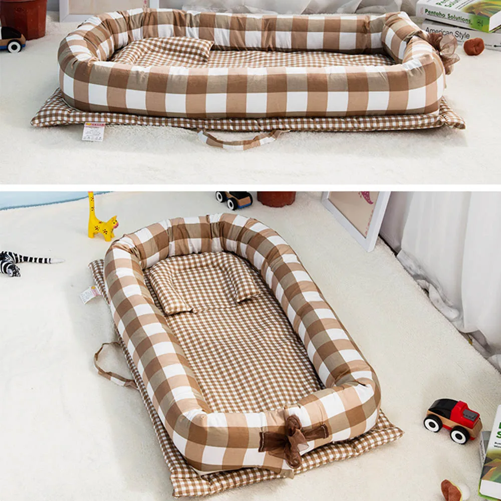 Cama de Viagem do Bebê de Sono Coisas com Travesseiro Bebê Cama Portátil Berço Dobrável Recém-nascidos Acessórios 6 Mamãe e Bebê
