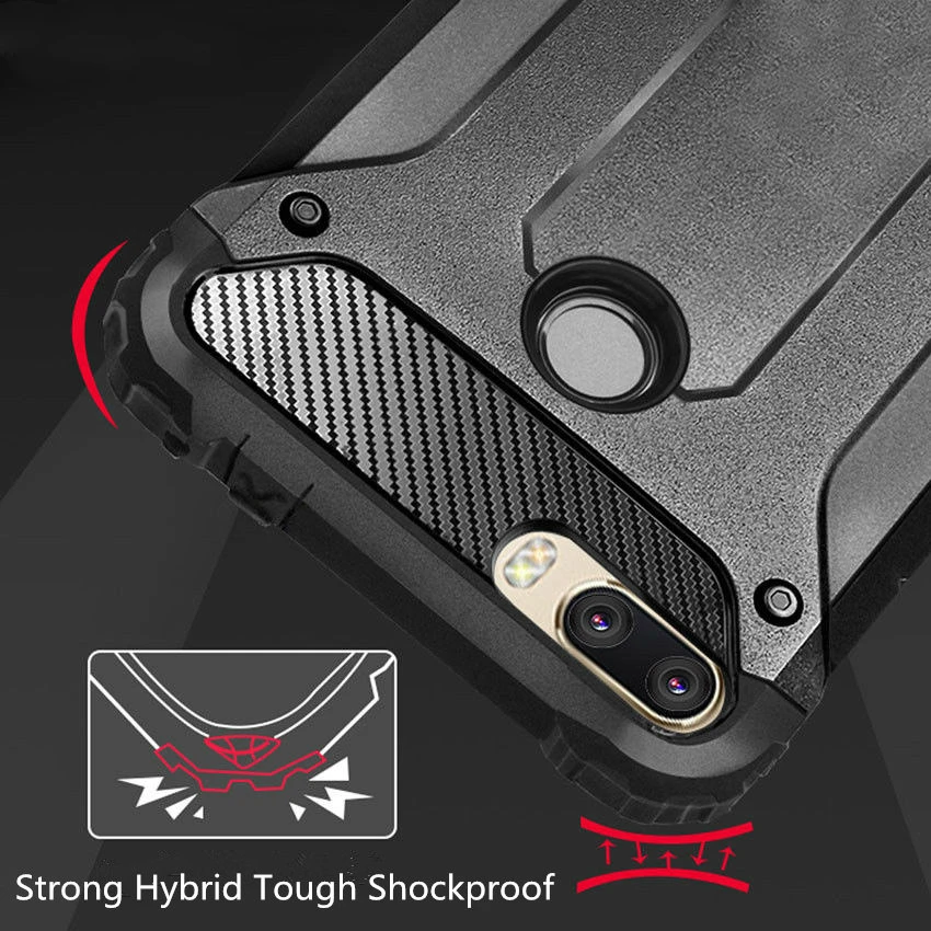 

Luxury Armor Shockproof Case On The For Xiaomi Redmi 7 Note 6 7 Pro 5 Plus Soft Case Cover For Xiaomi Pocophone F1 Back Case