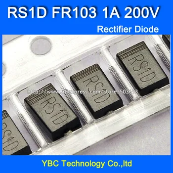 

500pcs/lot RS1D FR103 1A/200V SMD Fast Recovery Rectifier Diode