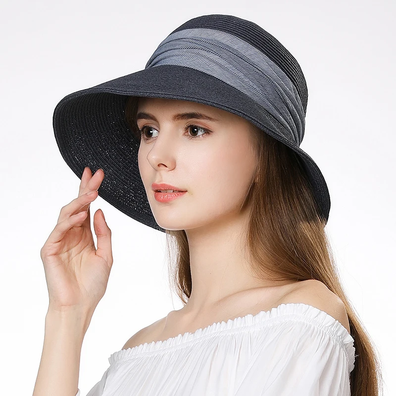SIGGI Straw Beach Sun Hats Summer For 