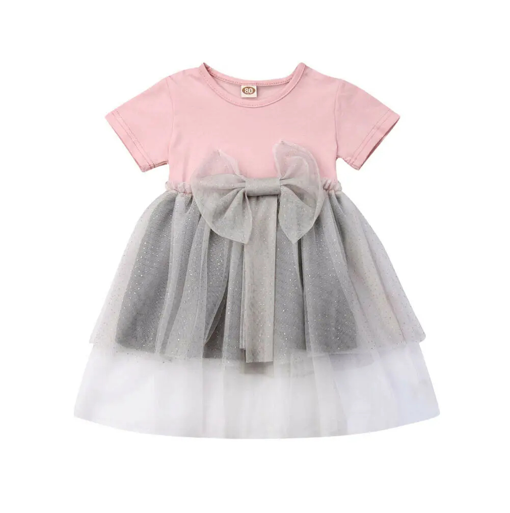 

Lovely Toddler Kids Baby Girl Tutu Ball Gown Bowknot Princess Girls Pageant Dress Clothes