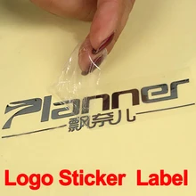 Выполненный на заказ self-Сцепной Металл стикер, логотип наклейка