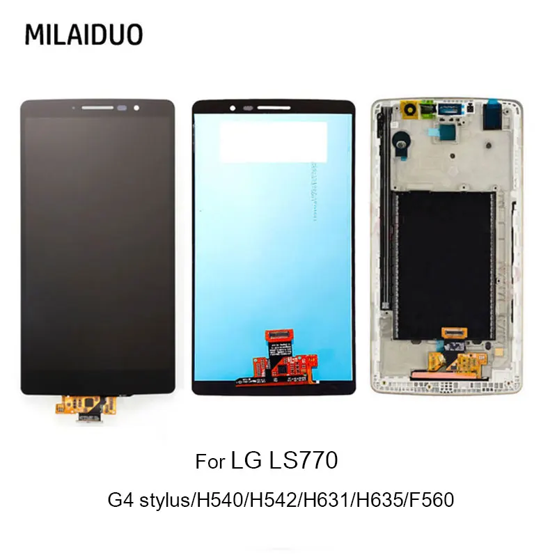 

LCD Display For LG G4 Stylus H540 H542 LS770 H631 H635 F560 Touch Screen Digitizer Black No/with Frame Assembly Replacement