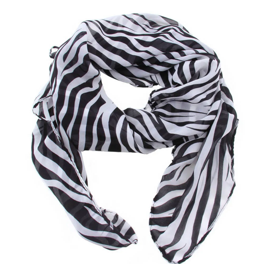 

1 Pcs Summer Style Women Girls Fashion Scarves Long Zebra Printed Scarf Shawl Hot Sell Scarf
