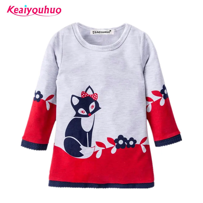 

2018 new Spring girls dress full sleeve Children clothing 2-6 year baby girls casual dresses Autumn princess Dresses For Girls