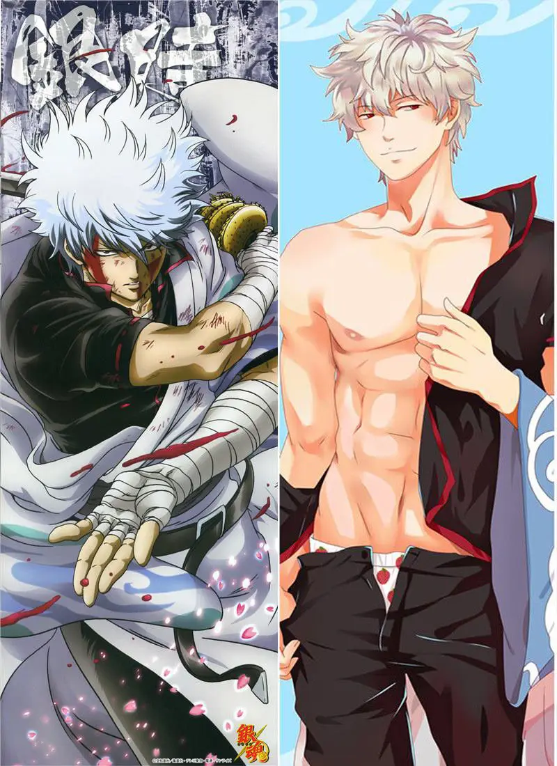 2018 July Anime GINTAMA персонажи Sakata Gintoki & Kagura Dakimakura наволочка обнимающая Подушка