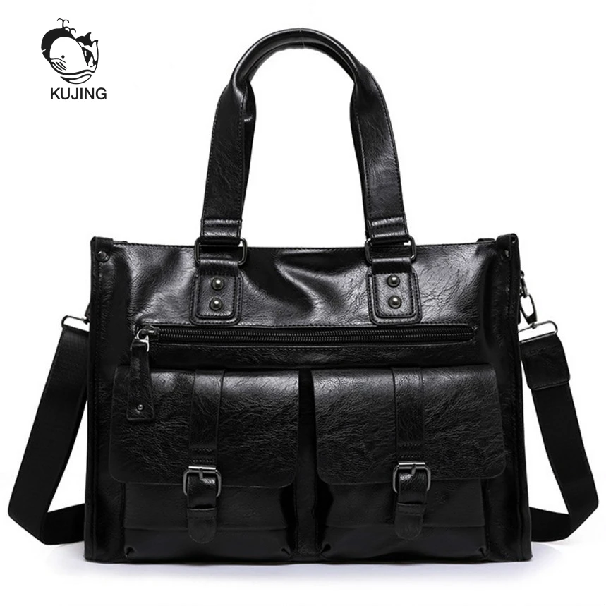 KUJING Male Bag High end Men Business Handbag Hot Luxury Men Shoulder Messenger Bag Cheap Large ...