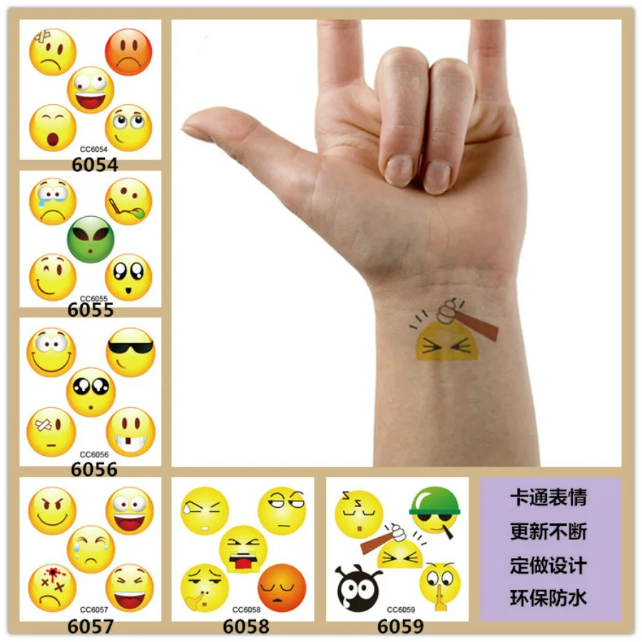 

1Pcs Color Cute Personality Expression Nail Sticker Nail Art Sticker S Glitter Flower Water Decal Slider Wraps Decor Manicure A2