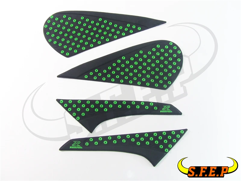 

Green Motorcycle Tank Traction Side Pad Gas Fuel Knee Grip Decal For Kawasaki Z125/Z125Pro 2016-2017