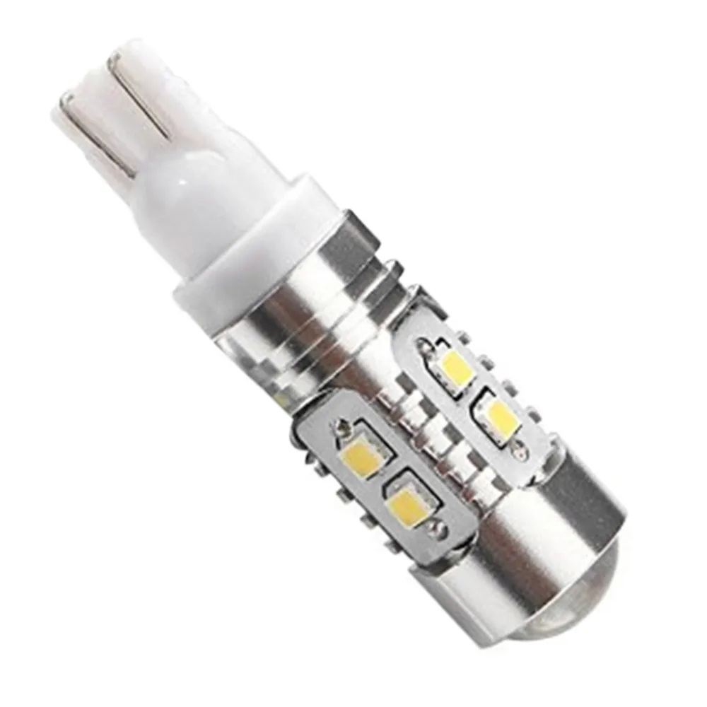 

2pcs Signal light bulbs Super Bright White W5W 50W 10 Smd LED Bulb Car Auto Wedge Reverse Signal Light Lamp 194 168