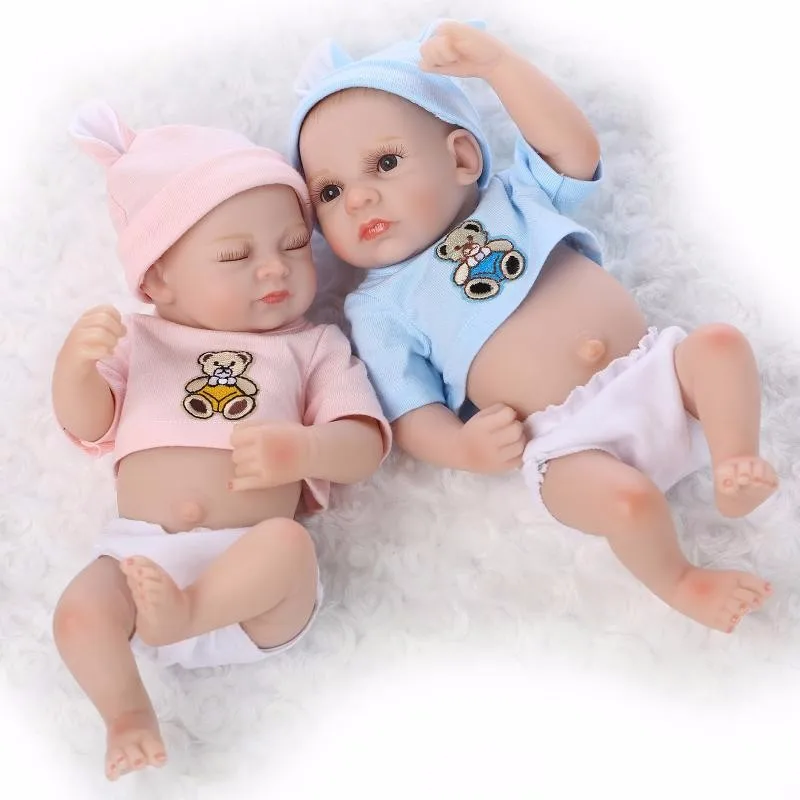 

26cm Real Touch Full Silicone Reborn Baby Doll Toy Lifelike High-Quality sleeping limited Bathe Toy Artist's Work kit reborn