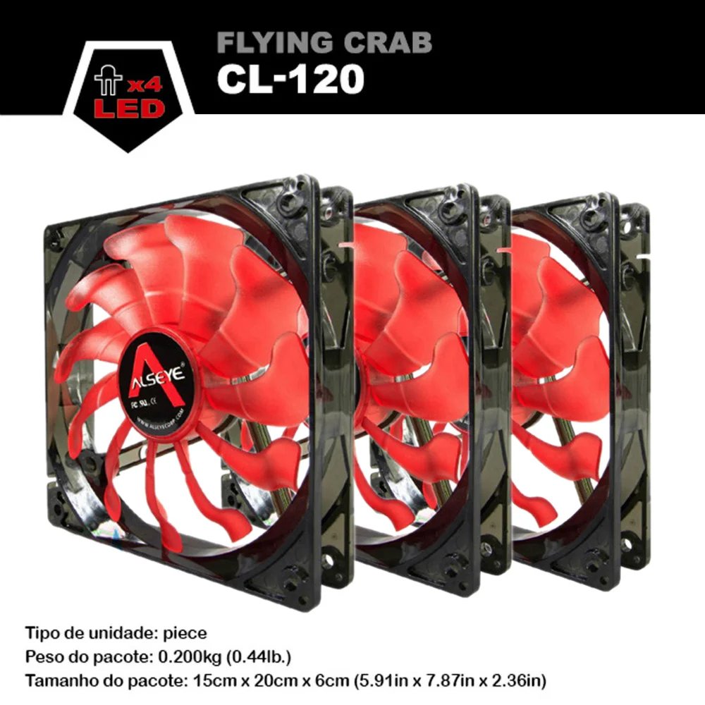 Prix pour Alseye ordinateur ventilateur (3 pièces) 120mm LED fan pour cpu refroidisseur/eau de refroidissement 12 v 1800 RPM 3pin radiateur Bleu et Rouge disponible Prix pour Alseye ordinateur ventilateur (3 pièces) 120mm LED fan pour cpu refroidisseur/eau de refroidissement 12 v 1800 RPM 3pin radiateur Bleu et Rouge disponible