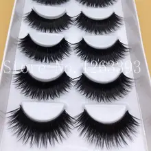 Hot Saleing False EyeLashes 1 Box 6 Pairs Thick Black False Eyelashes Makeup Tips Natural Smoky Makeup Long Fake Eye Lashes
