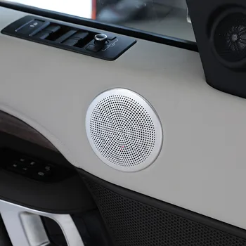 

For Land Rover Discovery 5 LR5 L462 2017 2018 Car Aluminum alloy Up Door Speaker Cover Trim Accessories 4PCS