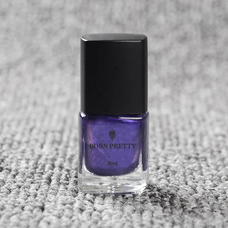 Born Pretty 1 бутылка 6 мл Лак для штамповки ногтей пластина маникюра Печатный лак