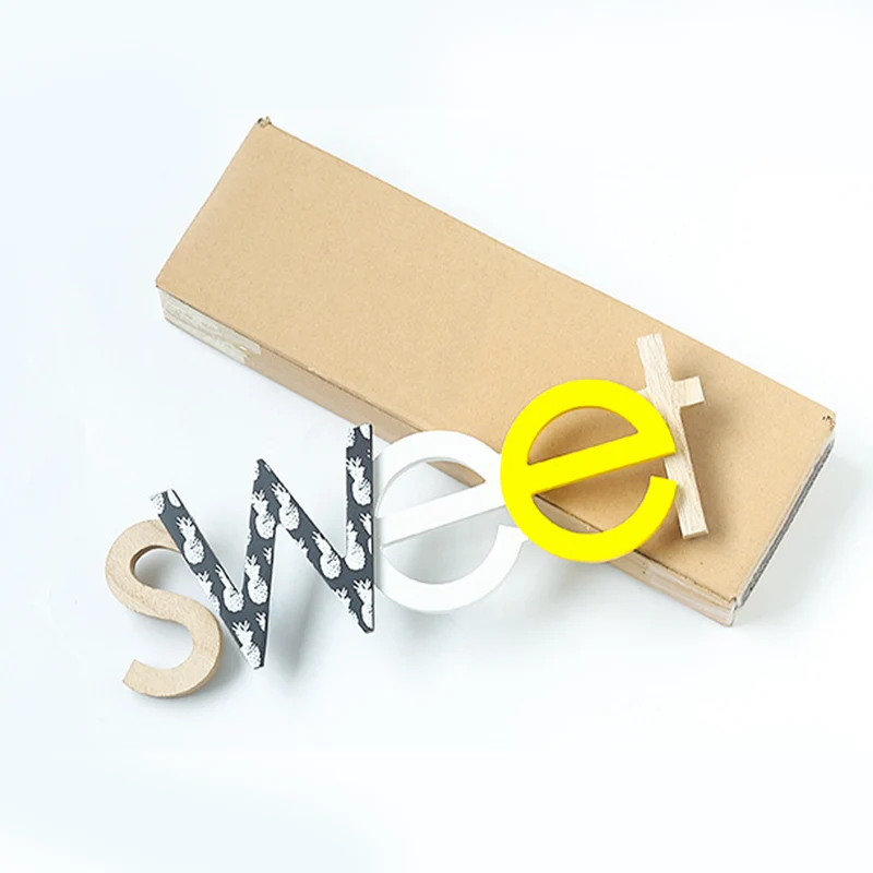 

Nordic Wooden Home/Family Logo Wall Art Kindergarten Decoration Wedding Party Home Decoration Letters Children Room Decoration