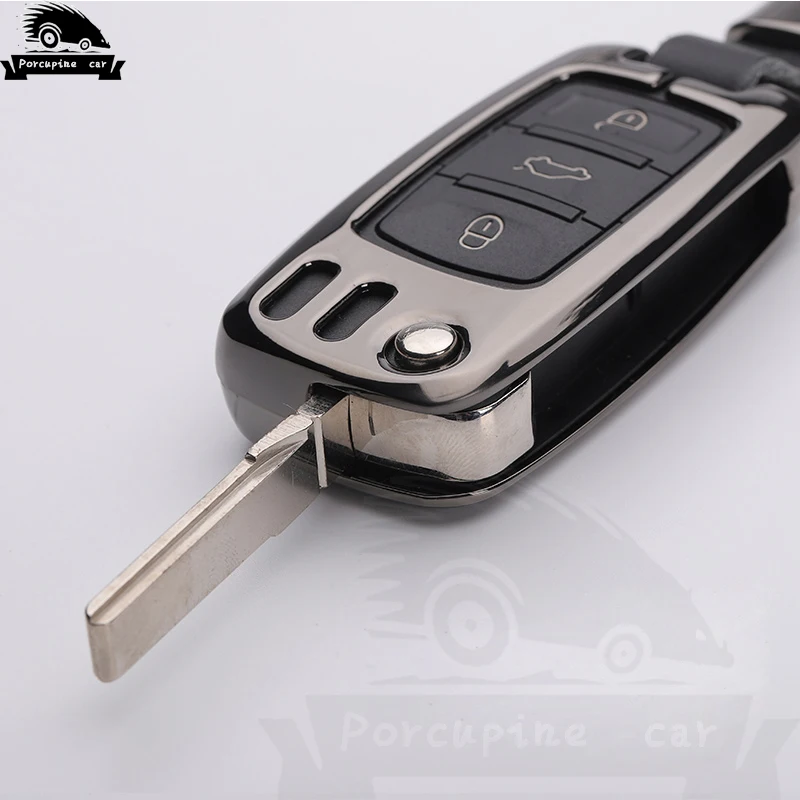 Чехол для ключей из цинкового сплава чехол Volkswagen Polo Tiguan VW Passat крышка Skoda