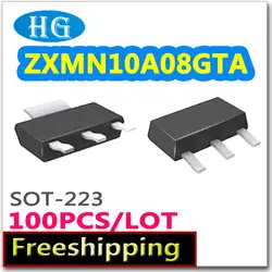 Smd ZXMN10A08GTA 100 шт./лот SOT223 N-channel 100 В 2.9A pdf внутри mosfet