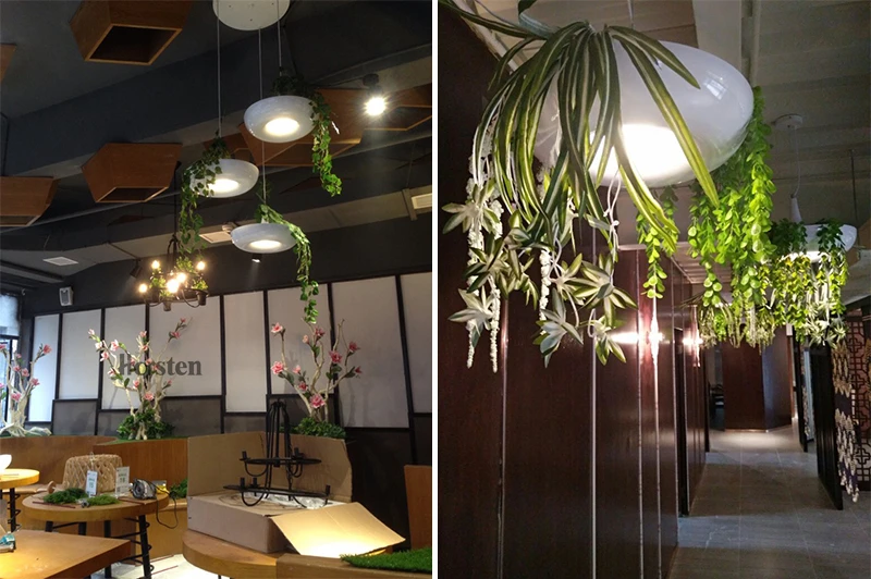 Horsten Creative Modern DIY Hanging Gardens of Babylon Plants Lamp Potted  Nordic Aluminum White Pots Plant Pendant Lights (6)