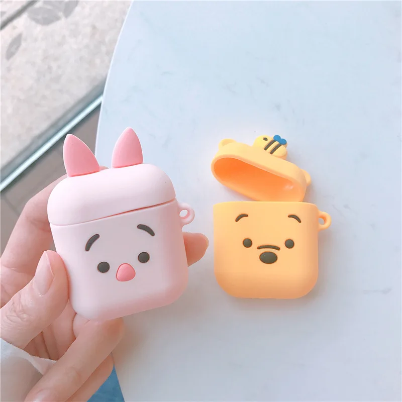 

Bluetooth Earphone Case for Airpods cute Accessories Protective Cover Bag Cartoon Silicone luxury soft for apple airpods DIY