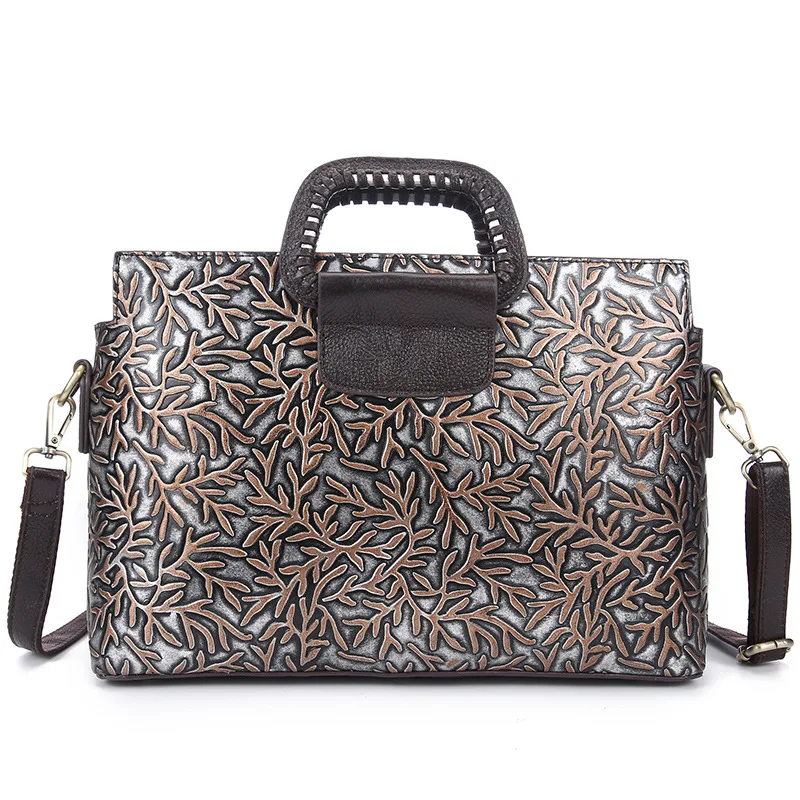 New Fashion Designer Women Genuine Leather Messenger Bags Ladies Retro