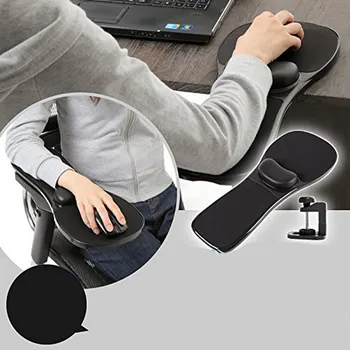 

Tables and Chairs Computer Hand Bracket Wrist Support Mouse Pad Arm Shoulder Pad Mount 180 Rotating Gaming Mat for Table
