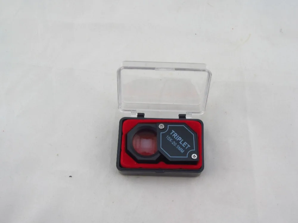 

Free Shipping 3pcs/lot MAGNIFIER TRIPLET ring 10x20.5MM jewelry jade agate silver diamond gold gemstone silver jade tester loupe