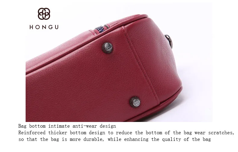HONGU Fashion Women Top-Handle ShoulderBags Natural Genuine Leather Handbag Tote Lady Crossbody Bag Authentic Girl Messenger Bag  H51240560 (16)