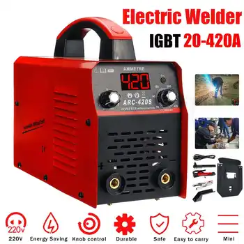 

420S 220V 20A-420A Inverter Handheld Mini DC ARC IGBT Inverter Household Portable Electric ARC Welding Welder-Machine Tool