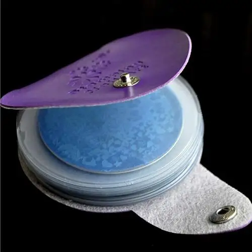 

2 colors 1Pc Stamping Nail Art DIY Image Plate Template Holder Case Bag Stamp Organizer