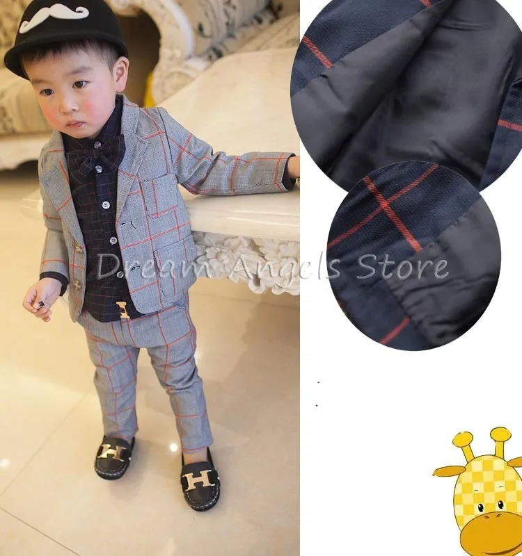 Костюм Джентльмена в стиле ретро на заказ костюм с блейзером для мальчиков 2 предмета(пиджак+ брюки