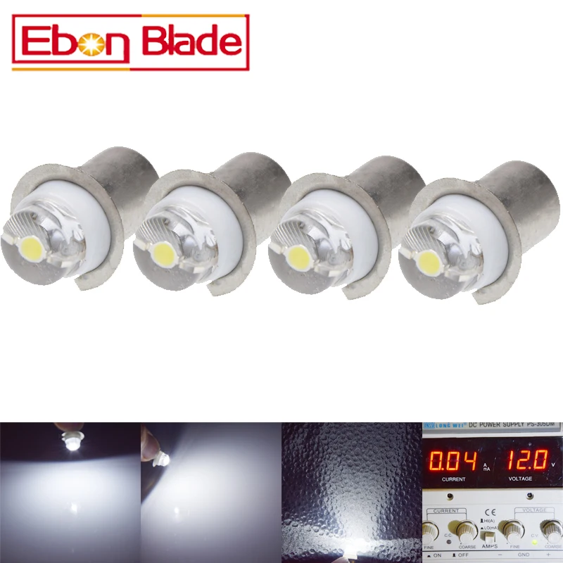 

4Pcs Super Bright LED P13.5S 0.5W Recessed 6000K LED light 5V-24V P13.5S 0.5W Screw Base LED P13.5S Fashlight Bulb 24V DC