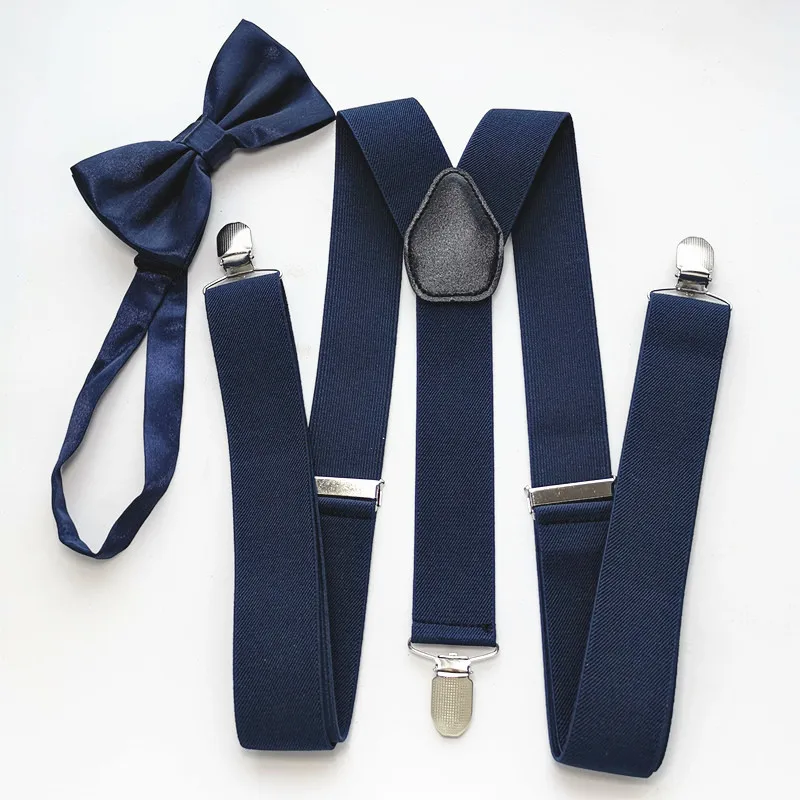 Одежда аксессуары для взрослых подтяжки галстук бабочка набор для мужчин и женщин Многоцветный ремень Регулируемый подтяжки шеи галстук