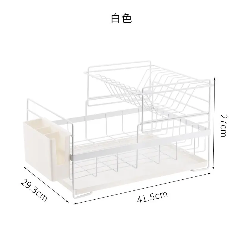 Скандинавская Мода, двойная сушилка для посуды, кухонные стеллажи, сухая посуда, посуда, ложка, тарелка, стеллаж для хранения - Цвет: style1