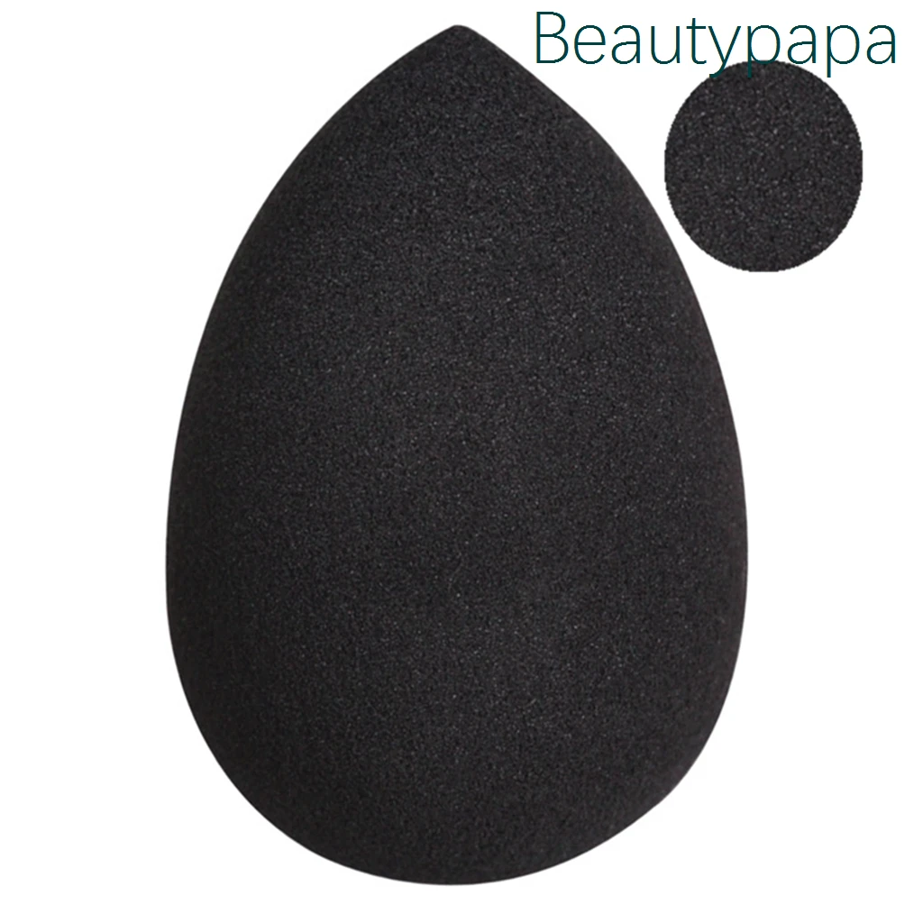 Профессиональный черный косметический блендер BeautyPaPa двойная мягкая губка для
