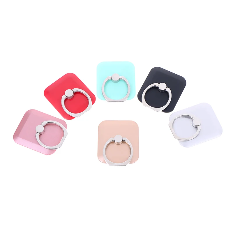 Square Finger Ring Mobile Phone Stand Holder For iPhone X 8 7 6 6S Plus Smart Phone For MP3 Car Mount Stand For Samsung
