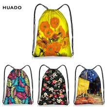 Сумка на шнурке для подростковые; школьные новые модные сумки из полиэстера с завязками для женщин/девочек/женщин