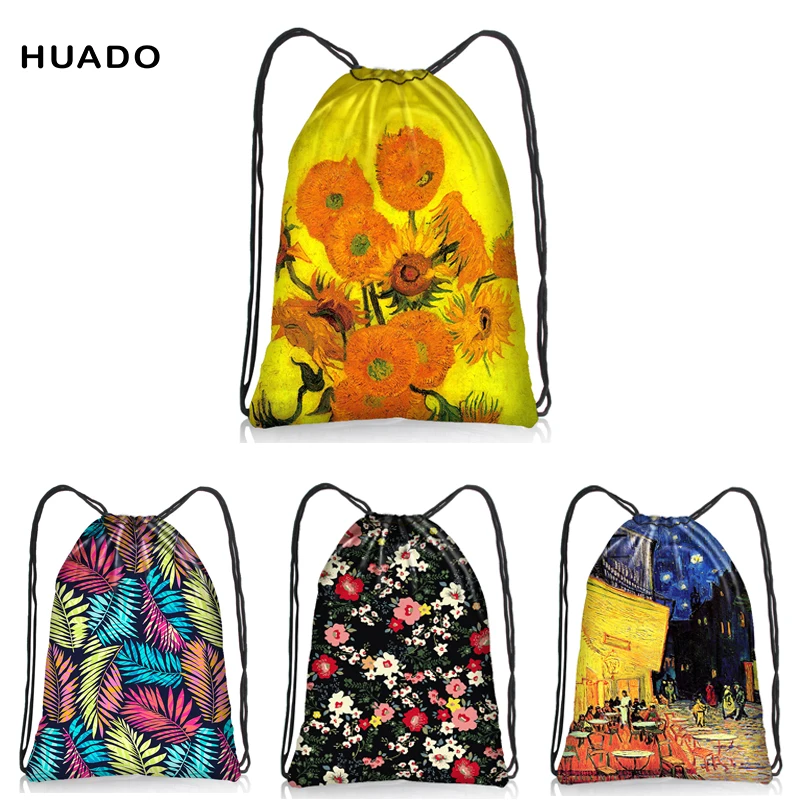 

drawstring bag backpacks for teenage student 2018 new fashion Polyester drawstring bags for women/girl/female