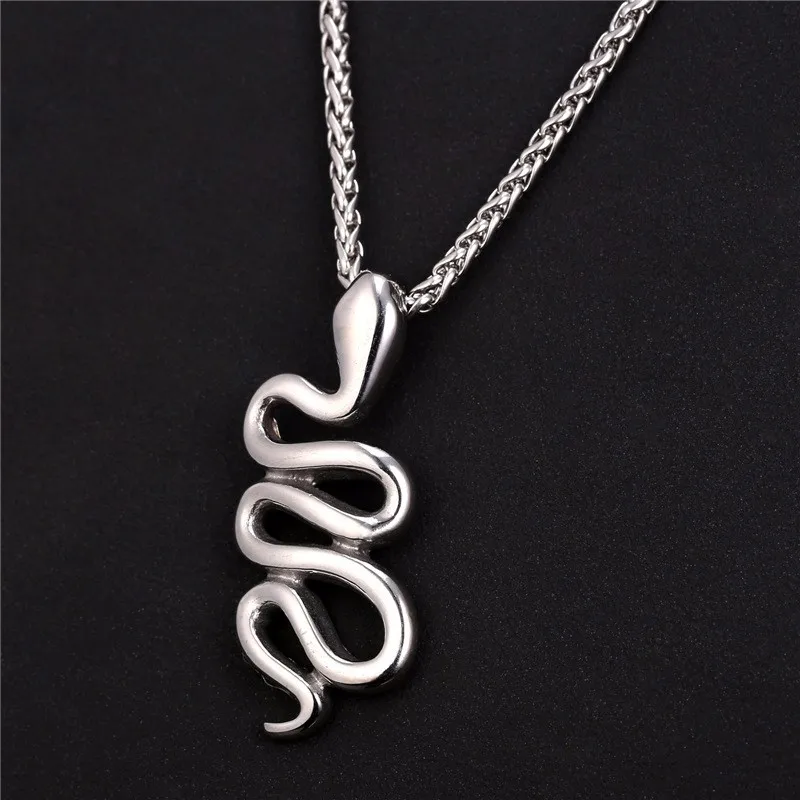 "SnakeyCol" - Stainless steel snake collar 14 "SnakeyCol" - Stainless steel snake collar 14