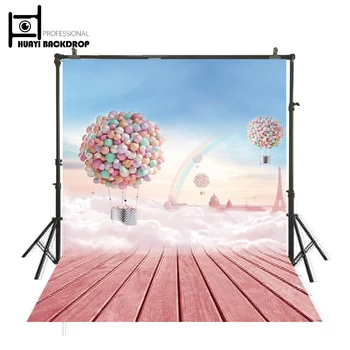 

PINK rainbow Photography background Computer Printed children Photography backdrops for Photo studio S-959